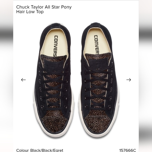 Chuck Taylor All Star Leather Pony Hair Low Top size 7.5 [38 EU] - Picture 10 of 10